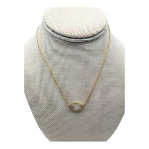 Kendra Scott Elisa Gold Pendant in Mother of Pearl with Dust Bag